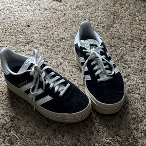 Adidas Women's Black Gazelle Sneakers